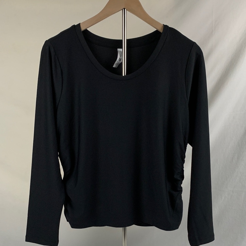 All in Motion Classic Black Long Sleeve Top Ladies XL Activewear Sporty